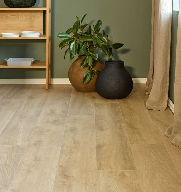 Moskus XL Lys Beige Eik Laminatgulv